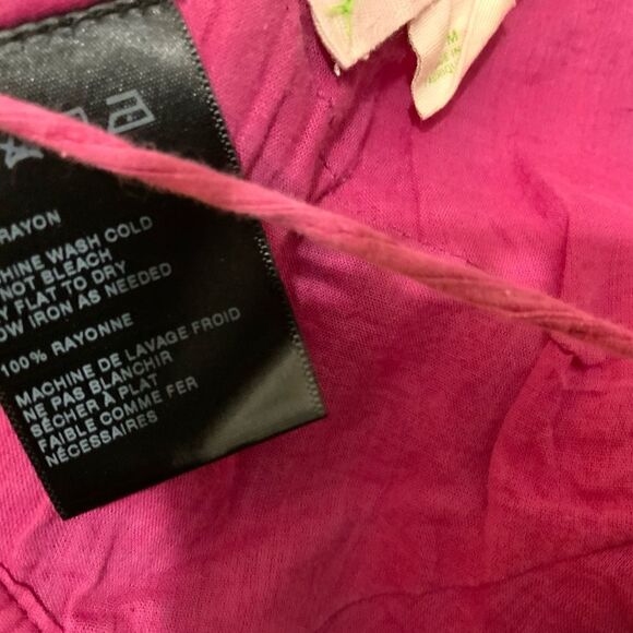 Bright Pink Stitched Halter Top (size: M) T2 - Picture 3 of 8